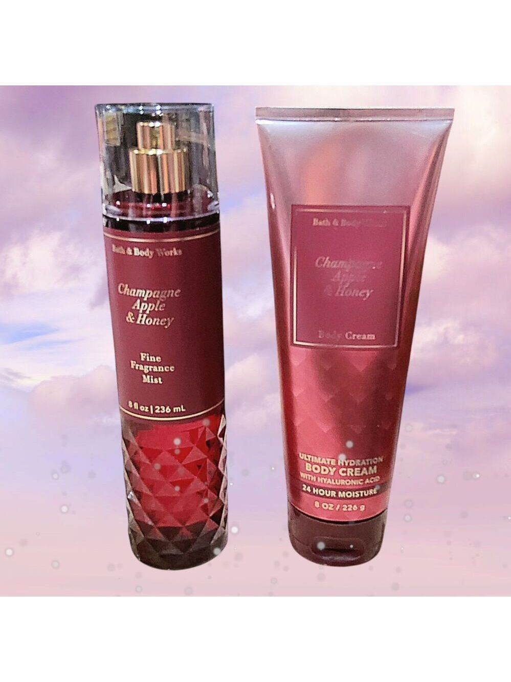 ULTRA SHEA BODY CREAM & FRAGRANCE MIST CHAMPAGNE APPLE & HONEY BY BATH & BODY